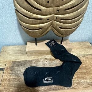 Polo by Ralph Lauren vintage 90’s Black Navy Bird Men's Socks